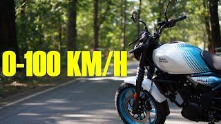 ROYAL ENFIELD GUERRILLA 450 0-100 KMH 0-60 MPH FROM IDLE