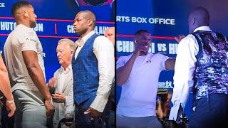 Chaos ERUPTS As Anthony Joshua PUNCHES Daniel Dubois At Press Conference