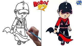 How to draw Boboiboy thunderstorm