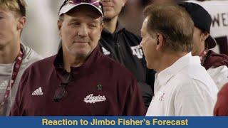 Finebaums Reaction to Jimbo Fishers Forecast