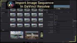 Import image sequence in DaVinci Resolve  Import PNG Sequence in DaVinci Resolve