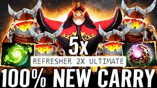  5x GOLEMS Warlock 100% NEW CARRY — Refresher + Aghanim + Octarine Core META by Gorgc Dota 2 Pro