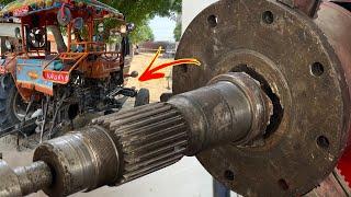 How to Accurate Repaired A Broken Massey Tractor 385 Axle Was A Expert Mechanic Risky Decision….