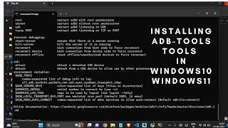 How to install ADB tools and FASTBOOT drivers on Windows 11 10