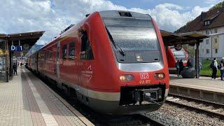 Vollgasmitfahrt mit 160 kmh und FETTEM SOUND in der Br 612 als RE70 von München Hbf nach Immenstadt