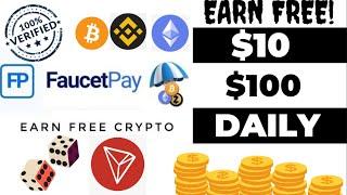 Make $10  $100 Crypto Daily using this FAUCETPAY AUTOFAUCETS