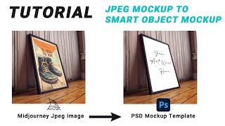 How to Create Smart Object Mockup Template in Photoshop  Wall Art Mockup Template Tutorial