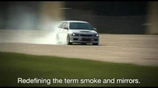 Audi RS6 vs. Mitsubishi Evo IX Wagon english subs 2 of 2