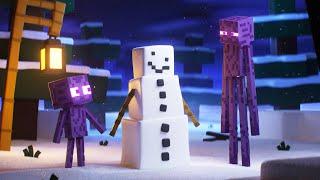 Snowman Attack  Enderman Story  Clay Minecraft