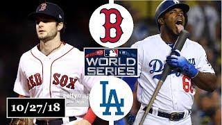 Boston Red Sox vs Los Angeles Dodgers Highlights  World Series Game 4  October 27 2018