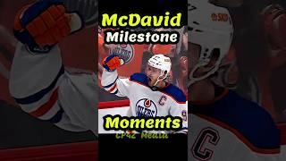 Edmonton Oilers Connor McDavid NHL Milestone Moments #shorts