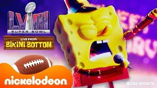 SpongeBob Super Bowl LVIII Sweet Victory Performance in Bikini Bottom  Nickelodeon