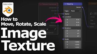 How to move rotate scale image texture in Blender using mapping node and UV layout