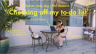 Study Vlog  I *try* to check off my to-do list & meet deadlines... Week in my Life Research abroad