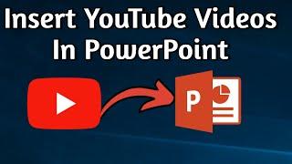 How to Insert and Embed YouTube Videos in PowerPoint Presentation Slides  Microsoft Powerpoint