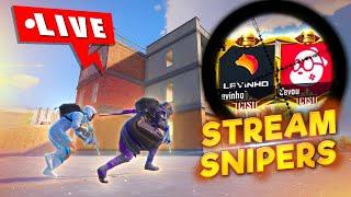 STREAM SNIPERS vs LEVINHO & SEVOU  PUBG MOBILE