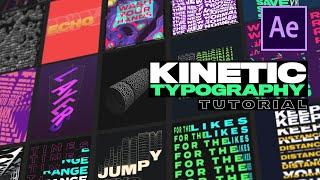 Kinetic Typography Motion Posters  After Effects Tutorial