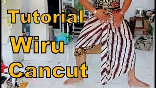 Tutorial JARIK WIRU CANCUT  Cara Memakai Pakaian Jawa  HOW TO Wear Javanese Clothing Batik HD