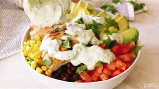 Southwestern Chicken Salad with Creamy Cilantro Dressing