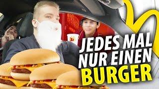 McDonalds PRANK  JEDES MAL NUR 1 CHEESEBURGER BESTELLEN