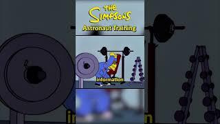 Homer and Barney Astronaut training  The Simpsons #shorts