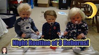 Night Routine of Reborn Toddler Twins & Baby  Kelli Maple