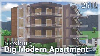 Bloxburg - Big Modern Apartment Speedbuild exterior