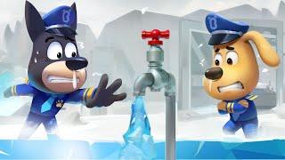 Freeze Magic  Safety Tips  Kids Cartoons  Sheriff Labrador New Episodes