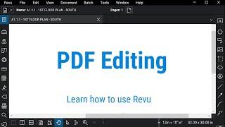 Bluebeam Revu PDF Editing