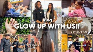 GLOW UP WITH US  nails hair cut what i eat & more  VLOG  Mishti Pandey