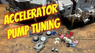 4150 Carburetor Accelerator Pump Tuning