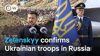 Zelenskyy acknowledges Ukrainian troops have entered Kursk Russia  DW News