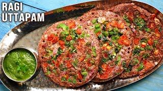 Ragi Uttapam Recipe  Instant Healthy Breakfast For Work School College Busy Mornings  Millets