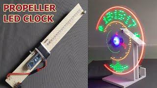 DIY Propeller LED Clock with Arduino  LED Clock POV Display
