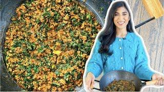 Spinach Keema Curry Ready in 30 minutes