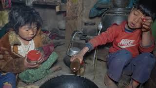 Working together by happy family  Traditional life  Nepali Village