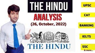 The Hindu Editorial Analysis 26 October 2022 A masterclass for English learners