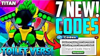 *NEW UPDATE*ALL WORKING CORDS FOR TOILET VERSE TOWER DEFENSE - ROBLOX CODES