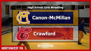 High School Girls Wrestling Canon-McMillan vs Crawford Jan 25 2022