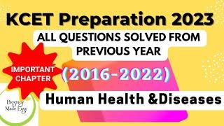 KCET Biology Previous Year Question paper solved Chapter-8KCET preparation 2023 @biostudymadeeasy