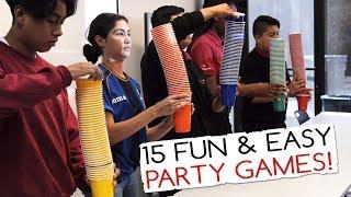 15 Fun & Easy Party Games For Kids And Adults Minute to Win It Party