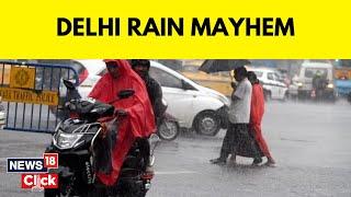 Delhi Rains  Rainfall In Delhi  Delhi Monsoon  Overnight Thundershowers In Delhi-NCR  News18