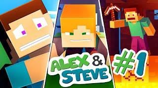 Alex va Steve Hayoti 1-qism  Alex va steve ozbekcha  Uzbekcha minecraft  minecraft Kulguli