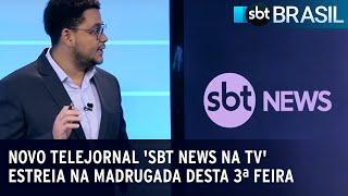 Novo telejornal SBT News na TV estreia na madrugada desta 3ª feira  SBT Brasil 160123