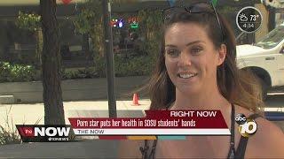 Porn star speaks out against condom law at San Diego State