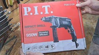 Дрель ударная PIT PSB13-C8  950 W   P.I.T  Крестьянский обзор.