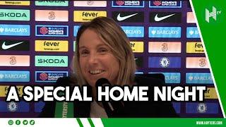 Special to see my face on flags I Bompastor reacts to debut WSL win I  Chelsea 1-0 Villa