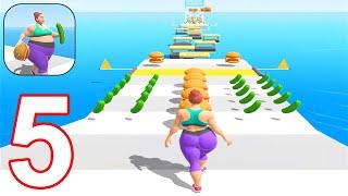Fat 2 Fit - Gameplay Walkthrough Part 5 All Levels 27-31 Max Level Android iOS