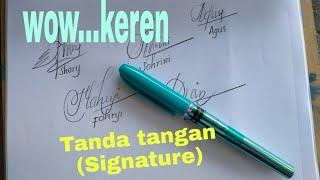 Contoh cara membuat tanda tangan _Signature_tutorial _keren