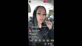 Bhad Bhabie Instagram live stream with her new boyfriend 